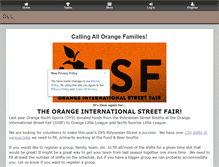 Tablet Screenshot of orangelittleleague.org
